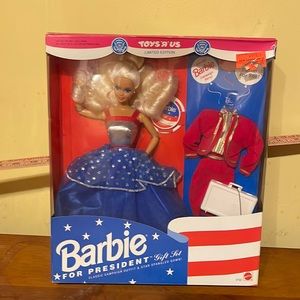 Vintage Rare Barbie For President Toys R Us Special Edition